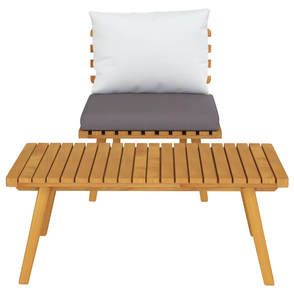 Set Divani da Giardino 2 pz con Cuscini in Massello di Acacia cod mxl 70745
