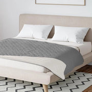 Coperta impermeabile per cani 76 x 190 cm, 4 livelli di protezione per divano, coperta per auto e tavoli lavabile in lavatrice con disegno a scacchi (grigio chiaro)