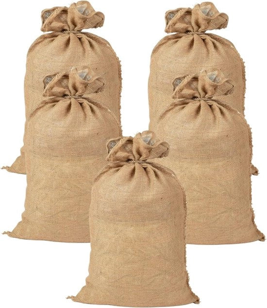 Borsa in juta - Riconoscimento di rifiuto - 5 pezzi - 60 x 105 cm