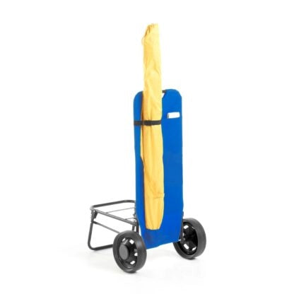 Carrello da Spiaggia PortaOggetti e Porta Ombrellone in Acciaio Beach Blu