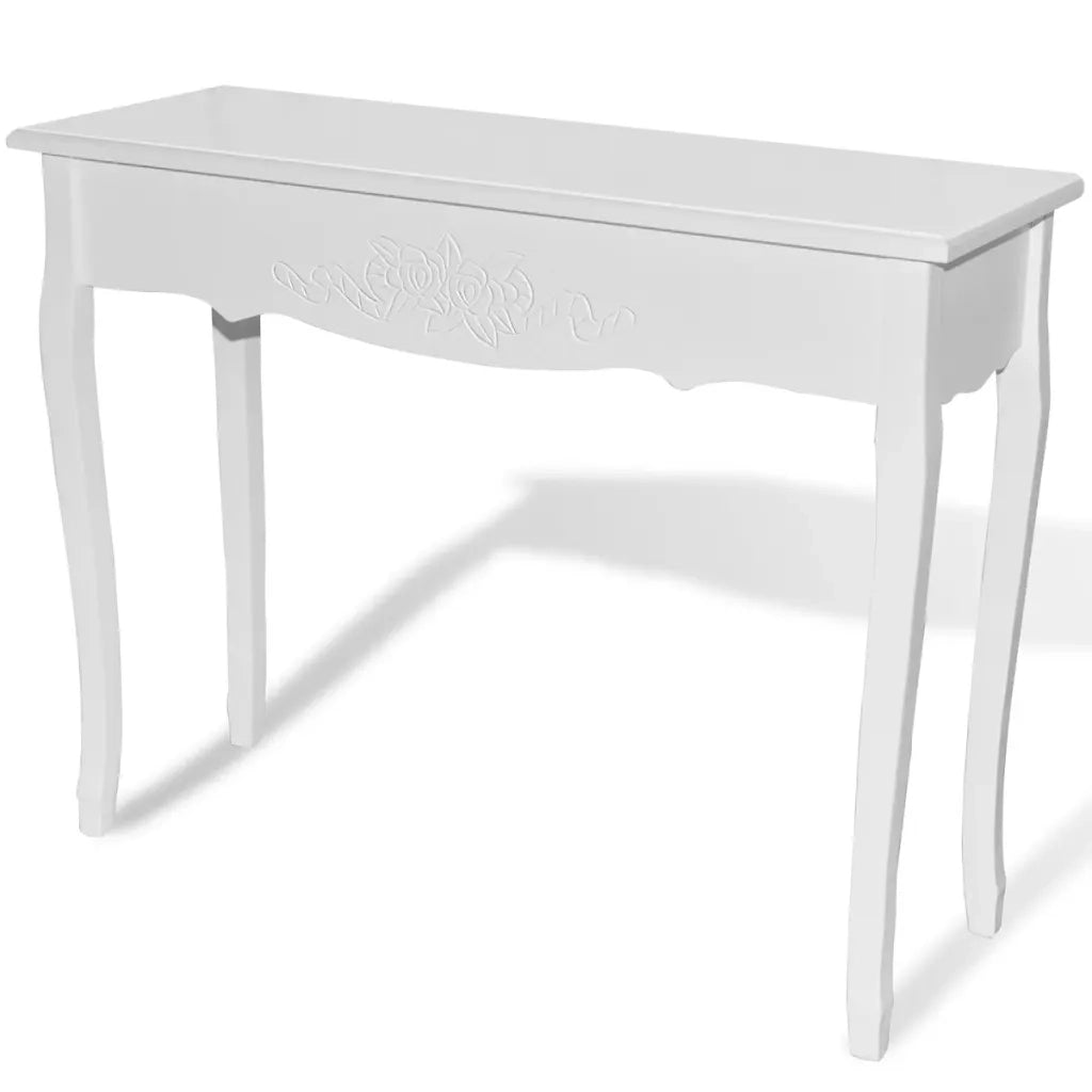 Tavolo Consolle da Trucco Bianco