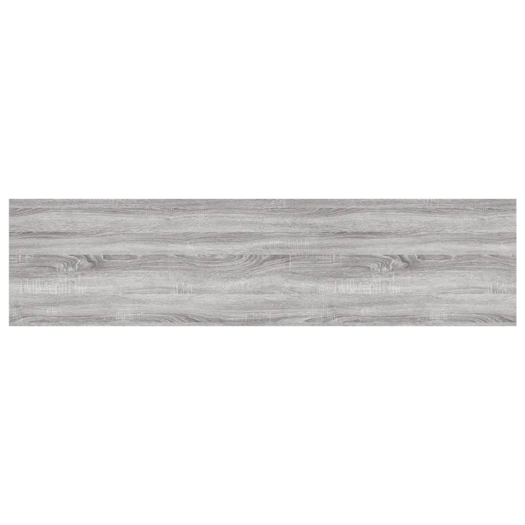 Mensole Parete 4pz Grigio Sonoma 80x20x1,5cm Legno Multistrato 838263