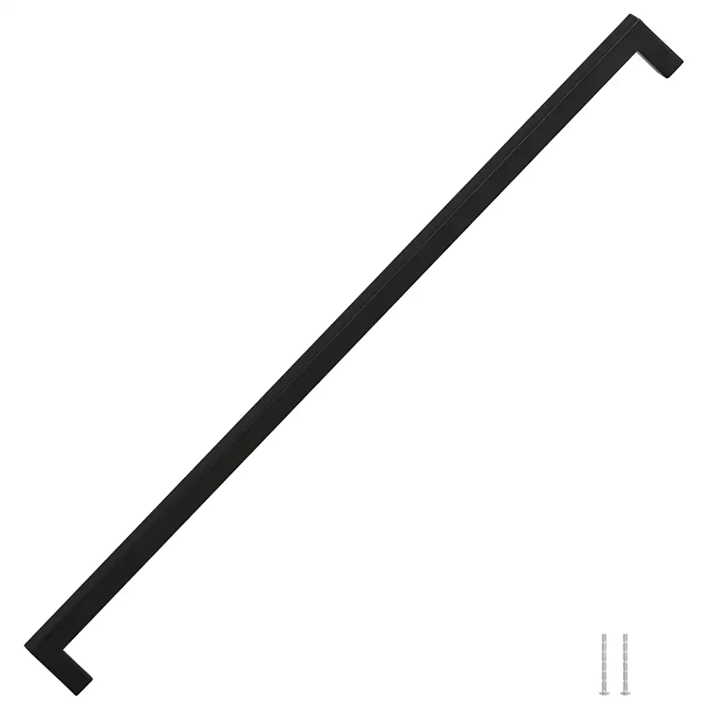 Maniglie per Mobili 5pz Nere 480mm in Acciaio Inox 155403