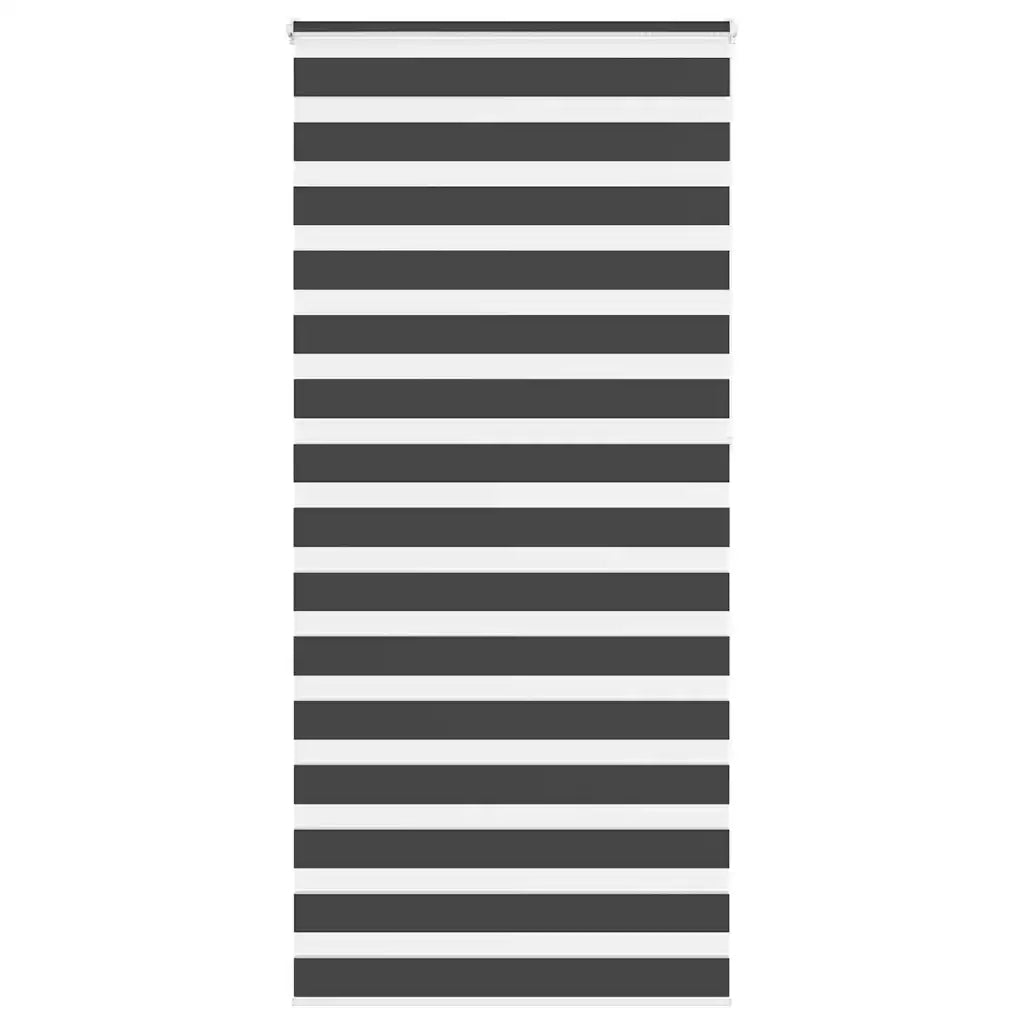 Tenda a Rullo Zebra Nero Larghezza Tessuto 90,9 cm Poliestere