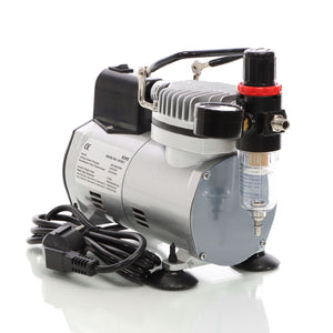 Compressore per aerografo AF18-2, a membrana 4 bar, arresto automatico, con manometro