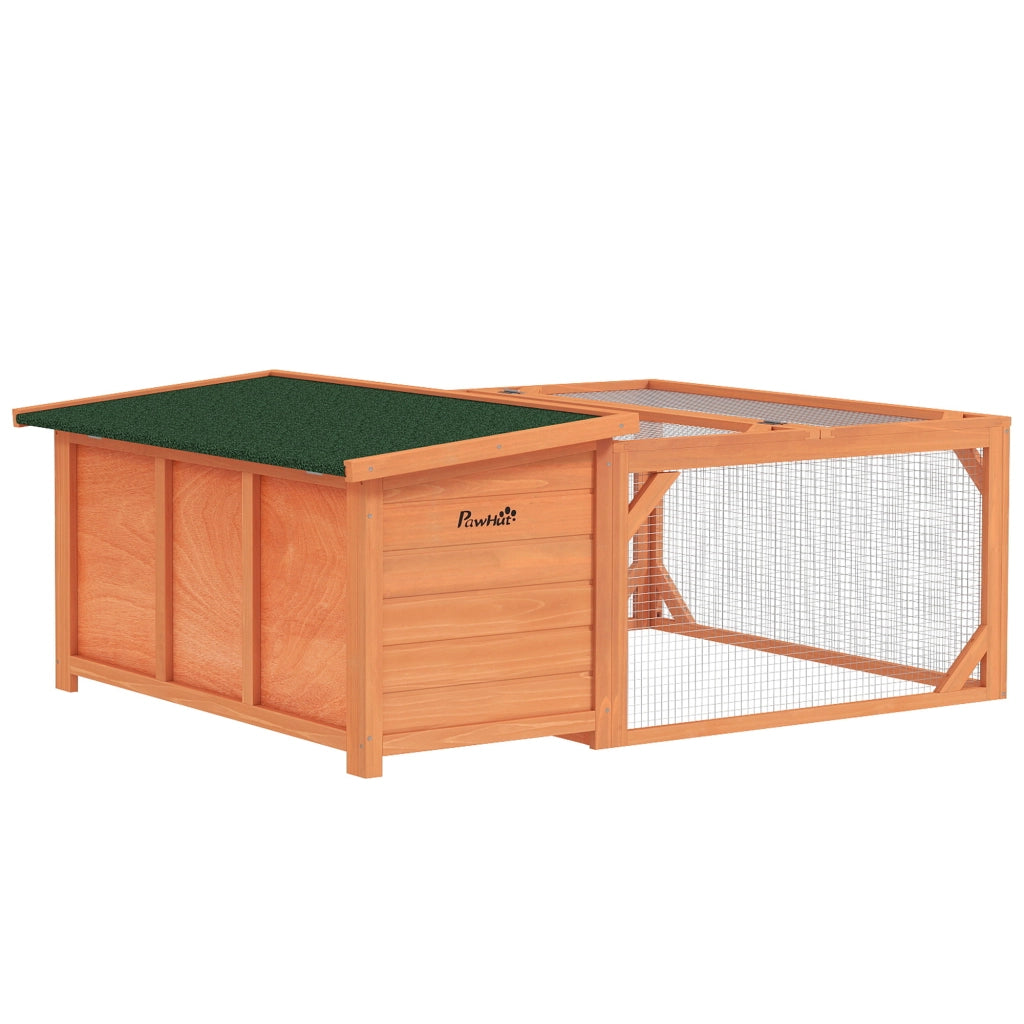 Recinto per Animali Domestici con Vasca Estraibile ¨C Zephmum ¨C Verde 125,5x100x49 cm