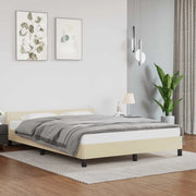 Giroletto con Testiera senza Materasso Crema 140x190 cm 347497