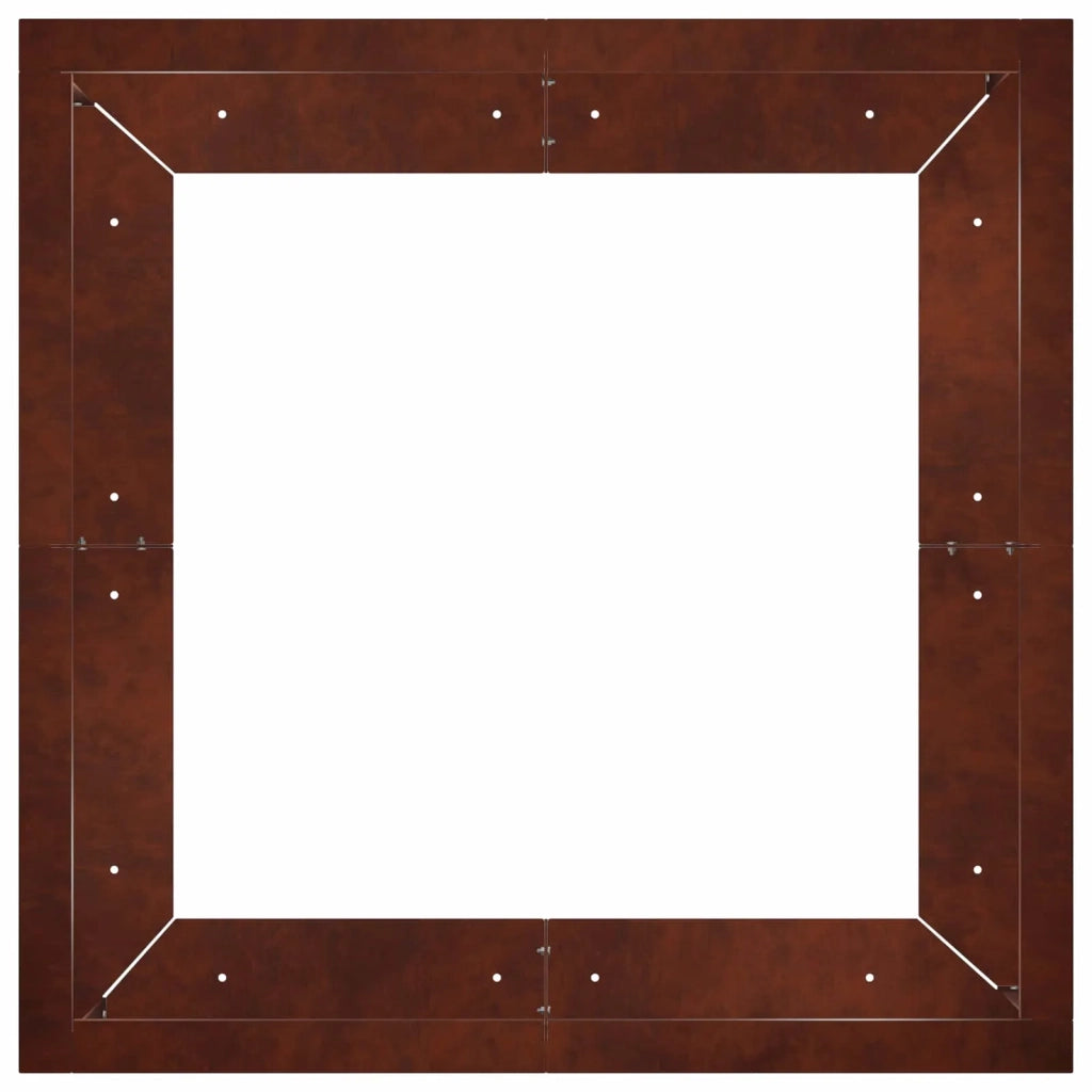 Muro di contenimento 4 pz 100 x 100 x 30 cm Acciaio Corten 3449204