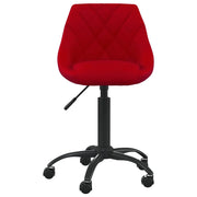 Sedia da Ufficio | Sedia da Gaming Rosso Vino in Velluto