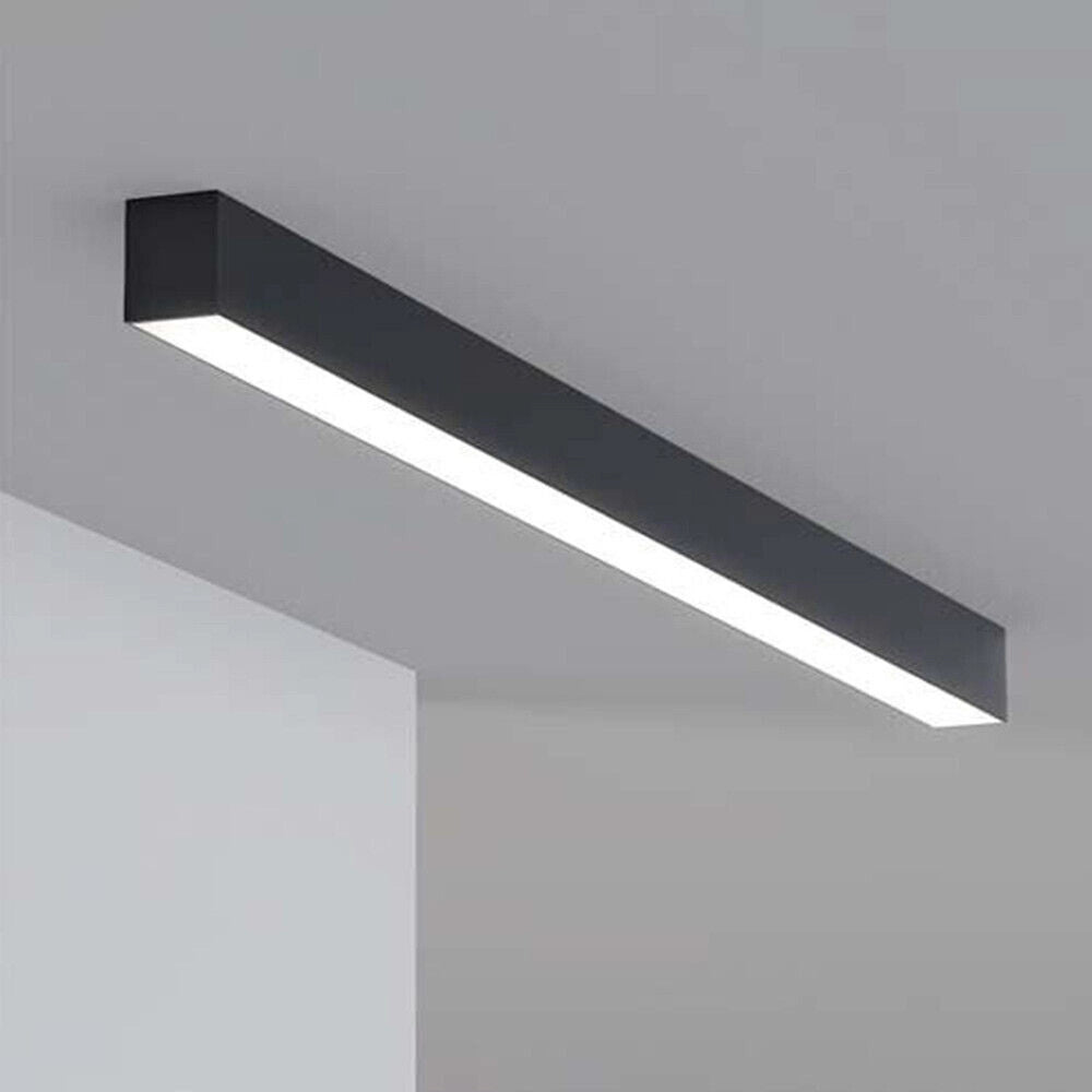 Trade Shop - Lampadario Led Lineare A Sospensione Soffitto 40w Modulare Tecnologia Cct Ll57-120c-3c - Nero