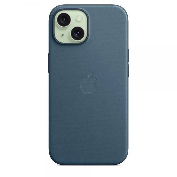 Apple Custodia MagSafe in tessuto Finewoven per iPhone 15 - Blu Pacifico (Apple - bagsidecover til mobiltelefon)