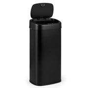 Cestino Automatico 58 L, Pattumiera da Cucina con Sensore di Movimento a Infrarossi, Coperchio con Chiusura Morbida, Contenitore Rettangolare per Sala da Pranzo, 40x30x68 cm (Nero,68)