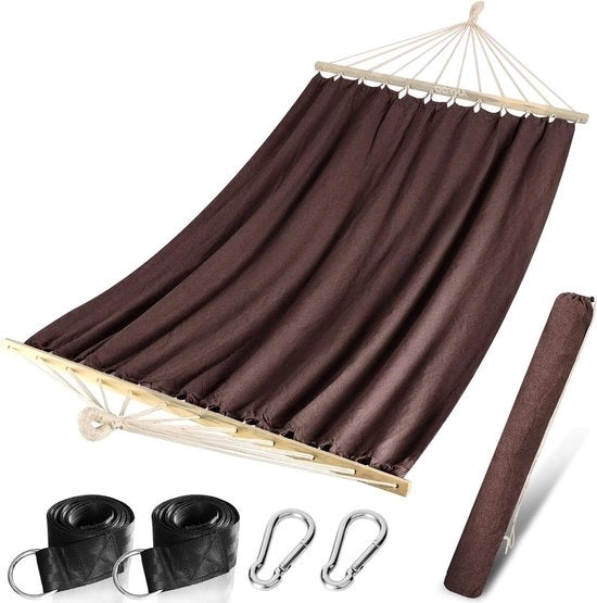 Hamac da giardino all'aperto con barre di diffusione in legno da 120CM