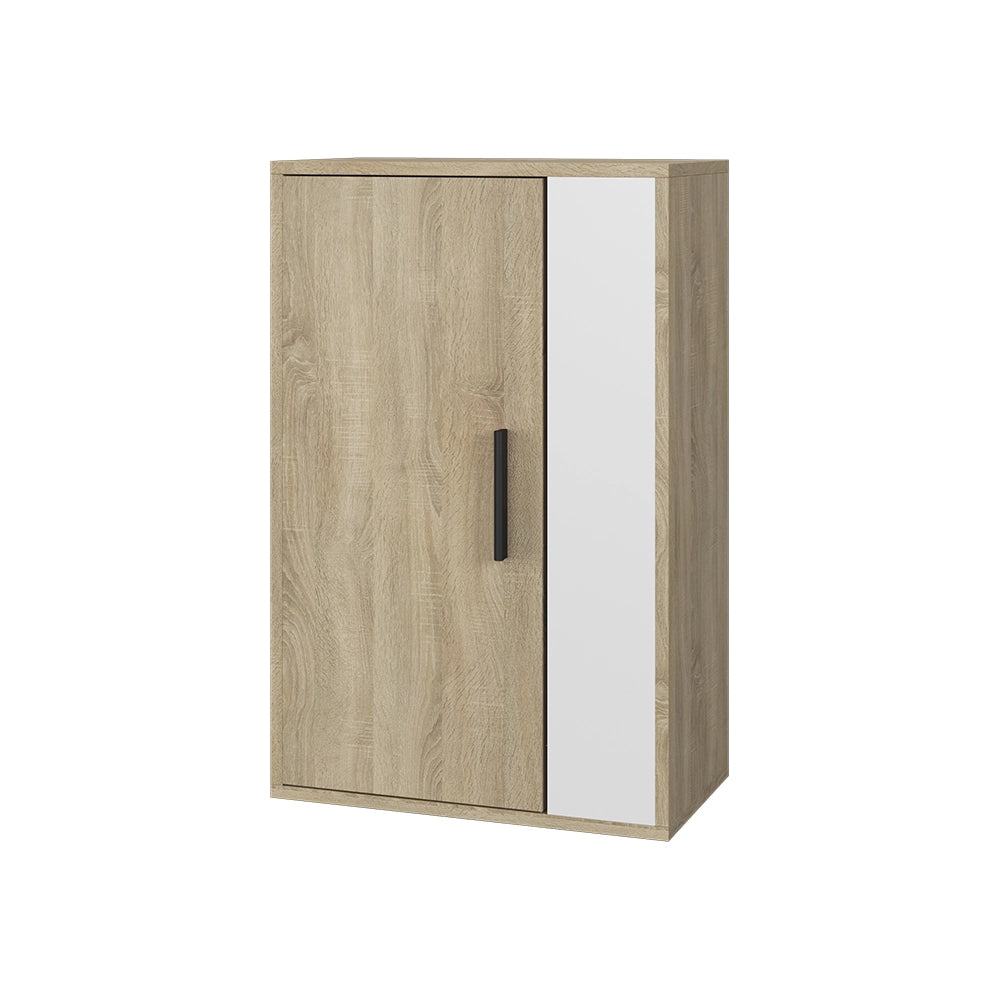 Vicco Scaffale a muro Sonoma/Bianco 50.1 x 78.4 cm con 2 scomparti