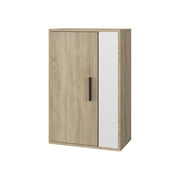 Vicco Scaffale a muro Sonoma/Bianco 50.1 x 78.4 cm con 2 scomparti