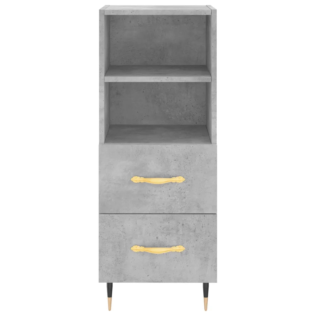 Credenza Grigio Cemento 34,5x34x180 cm in Legno Multistrato 3198901