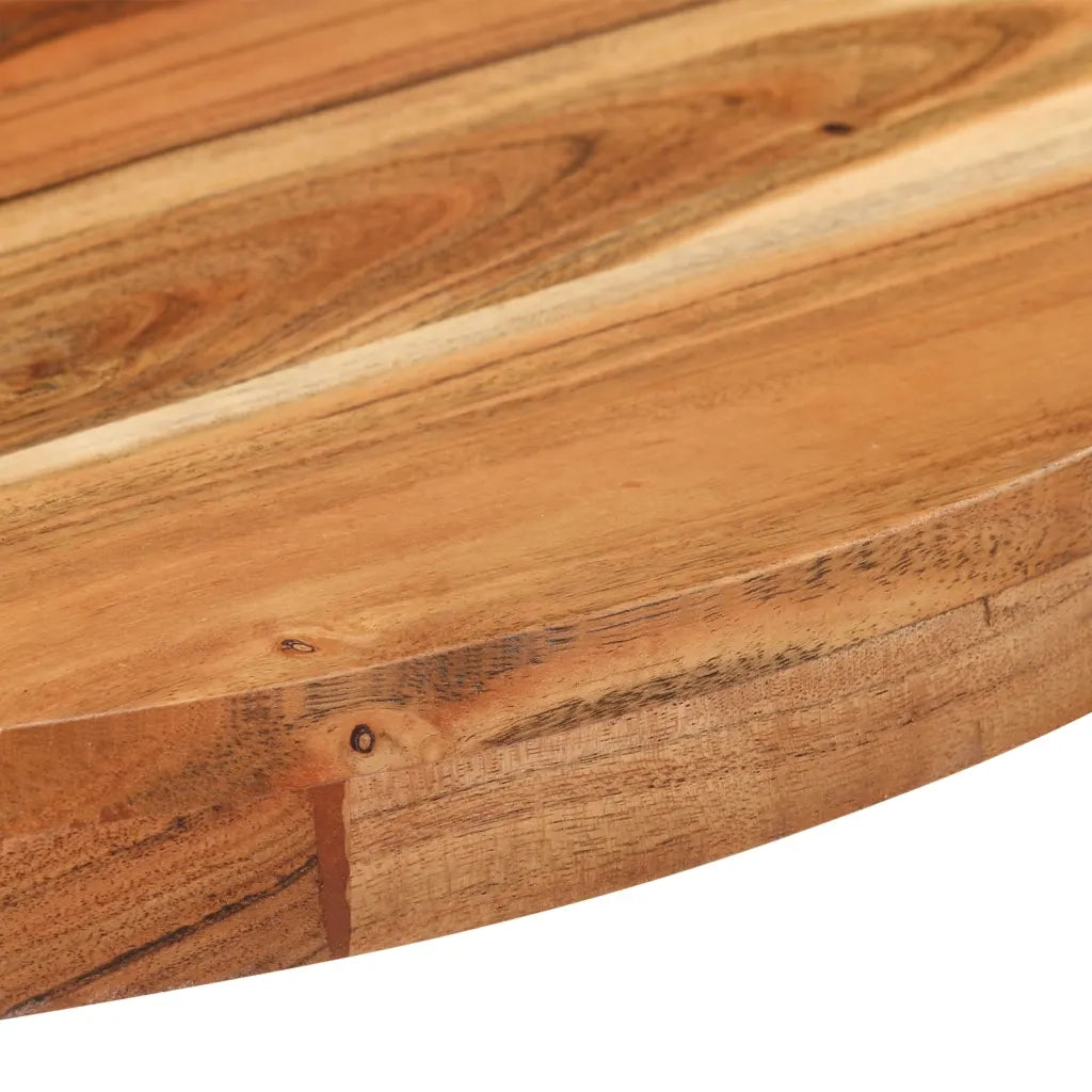 Tavolo da Bistrot Rotondo Ã˜70x75 cm Legno Massello di Acacia