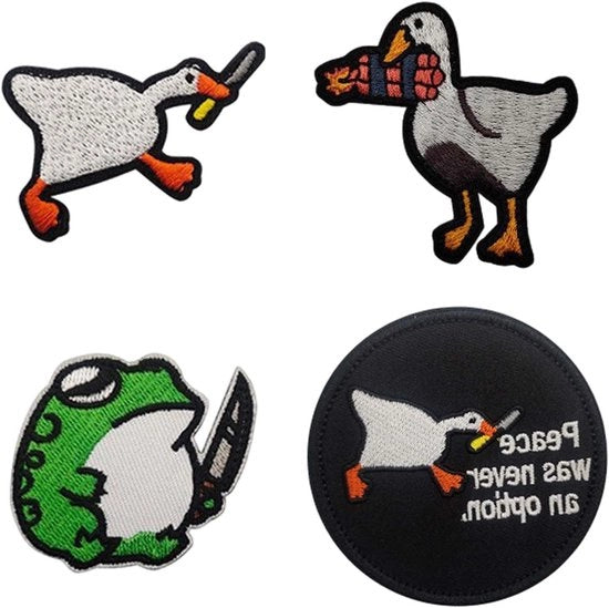 Pannelli di fissaggio con clip per sacchetti a spalla, giacche e jeans, 4 pezzi, animali divertenti.
