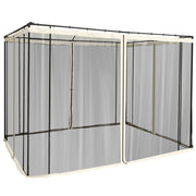 Pannelli Laterali con Zanzariera per Gazebo ¨C zephmum ¨C Nero 3x2 cm