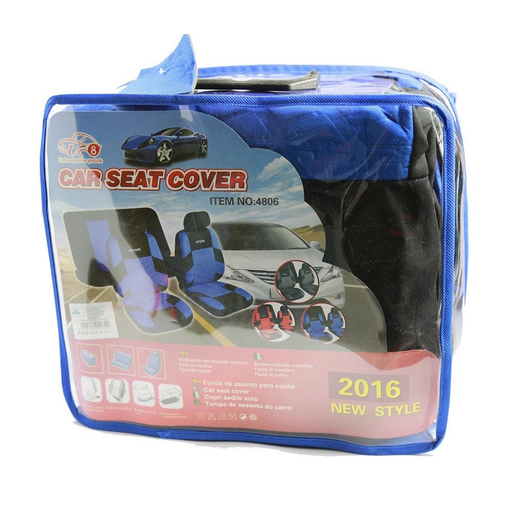 Trade Shop - Coprisedili Auto Universali Copri Sedili Anteriori Posteriore Poggiatesta 4806 -