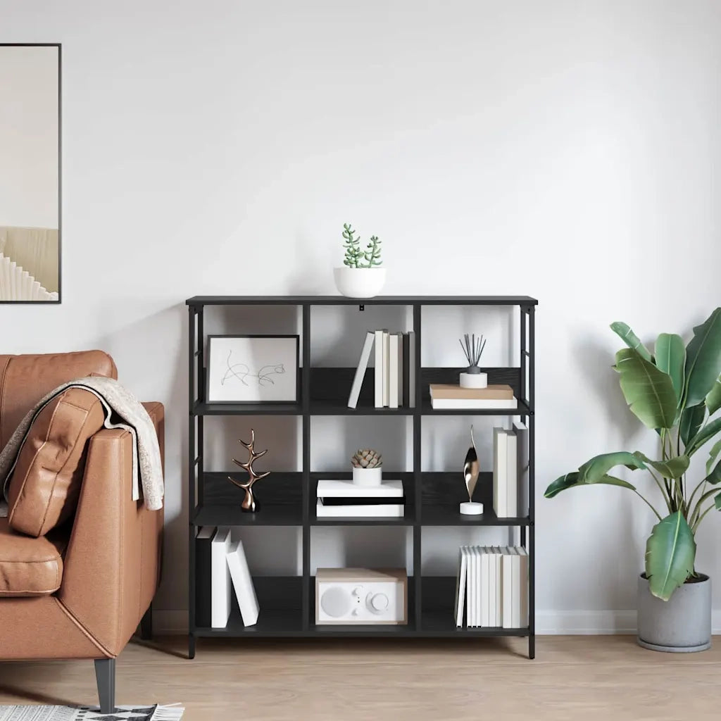 Libreria Rovere Nero 102 x 32 x 104,5 cm Legno multistrato