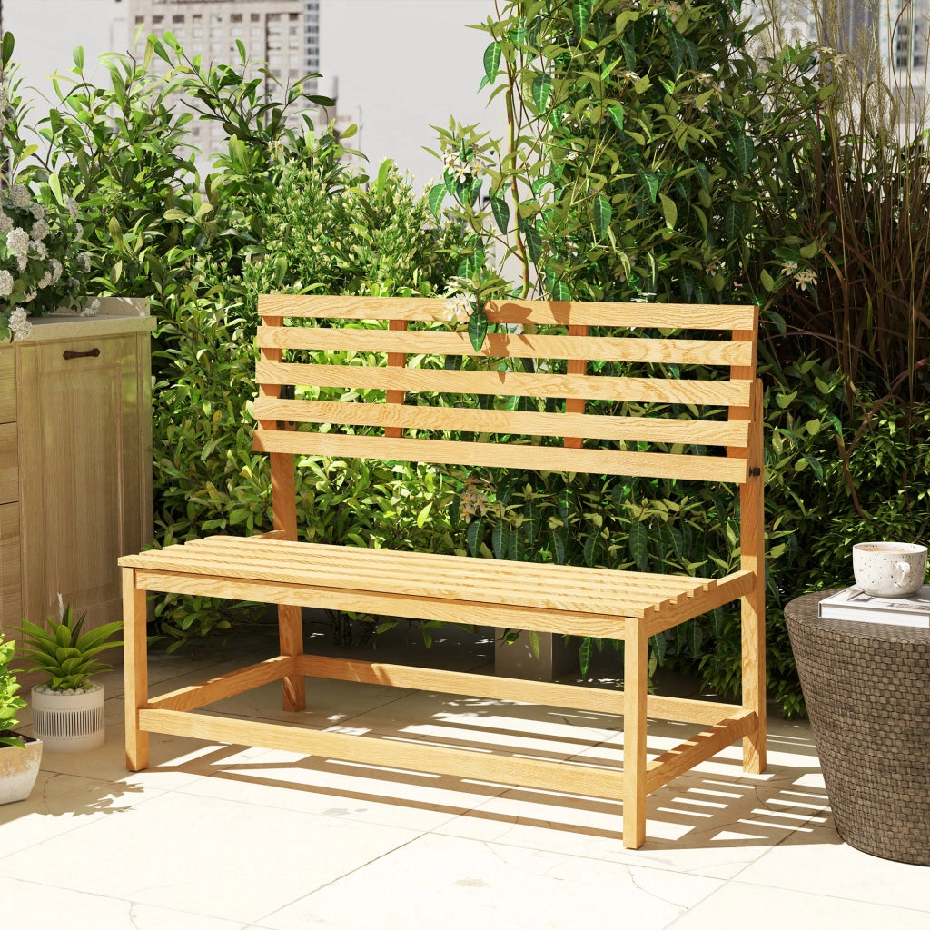 Panchina Giardino 2 Posti ¨C zephmum ¨C Legno Teak 110x61x89cm