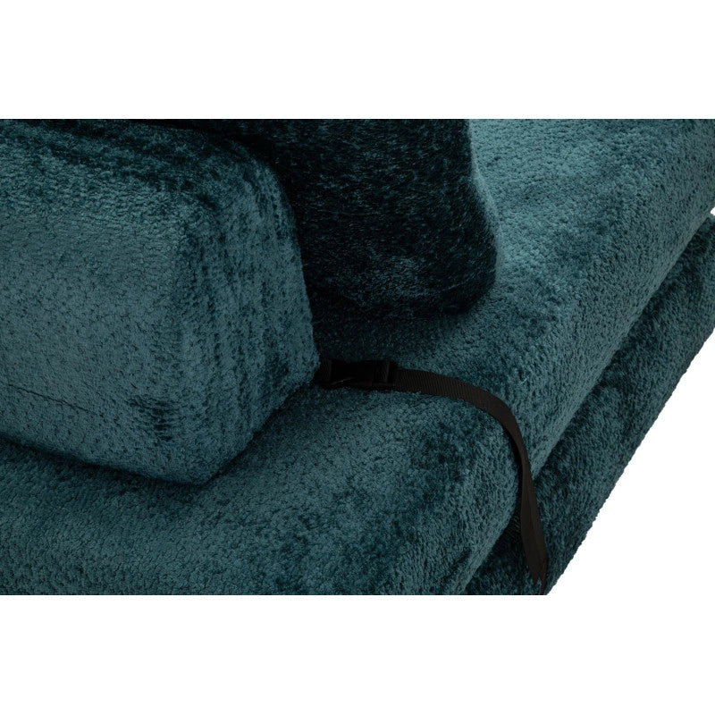 Poltrona/letto Faster Petrolio cm 80x100x80 (compressa-misura Letto Cm204x80x18)