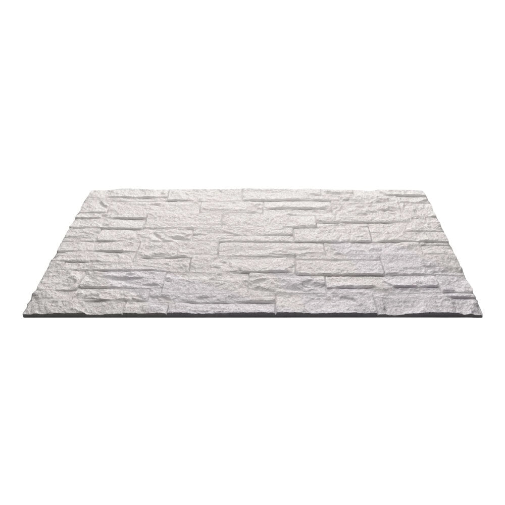 Set 12 Pannelli Decorativi Area 8,6 mq 120x60x2,5 cm Rivestimento Murale Effetto Mattoni in Pietra 3D in PU Quarzite