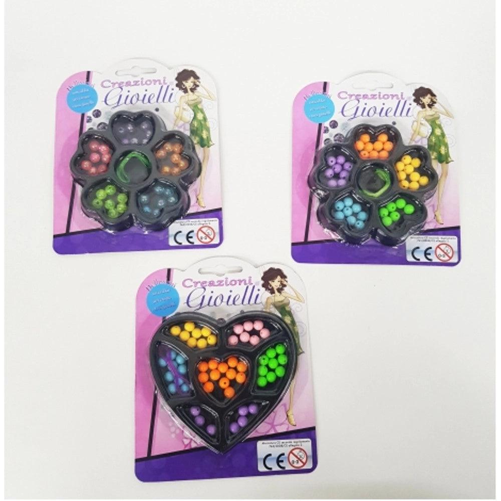 Trade Shop - Perline Perle Colorate Fiore Filo Accessori Bellezza Beauty Creare Gioielli -