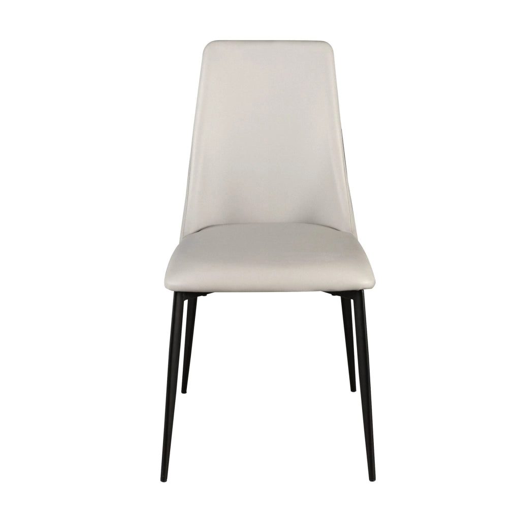 Sedia in similpelle grigio chiaro