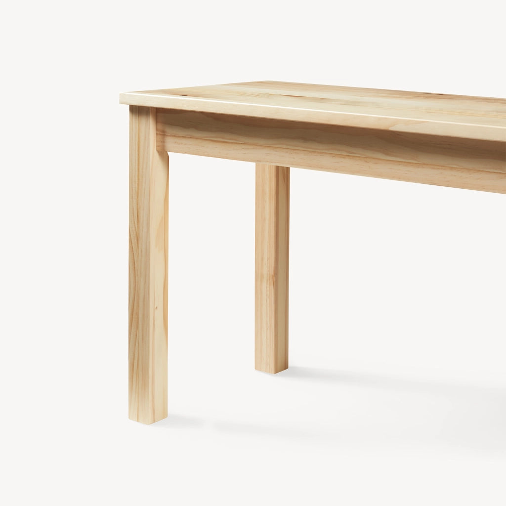 Panca da Tavolo Pranzo Trerunulu in Legno di Pino 100 x 35 x 45 cm - Naturale [en.casa]