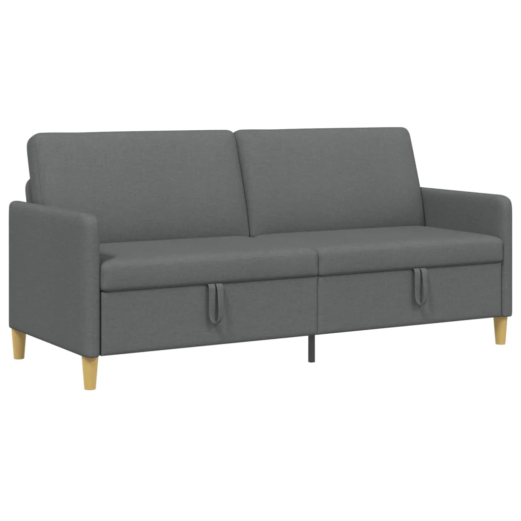 Divano con Storage Grigio Scuro 192 x 78 x 87 cm Poliestere 42036976