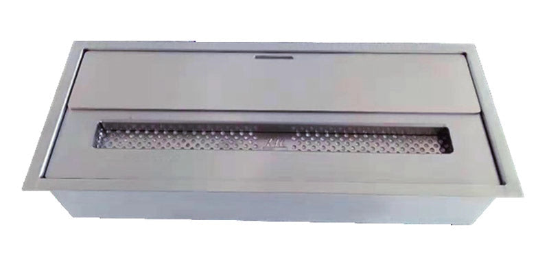Bruciatore a Bioetanolo per Camini 45,7x18,7x9,5 cm 3,5L in Acciaio Inox