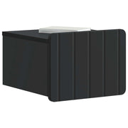 Set di 2 Comodini | Armadio da Notte | Mobiletto da notte a muro Nero 33 x 34,5 x 24 cm