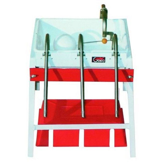 VIGOR-BLINKY 8243003 Riempibottiglie Automatici Vasca Moplen 3 Becchi Sifoni Acciaio Inox Galleggiante Enologia