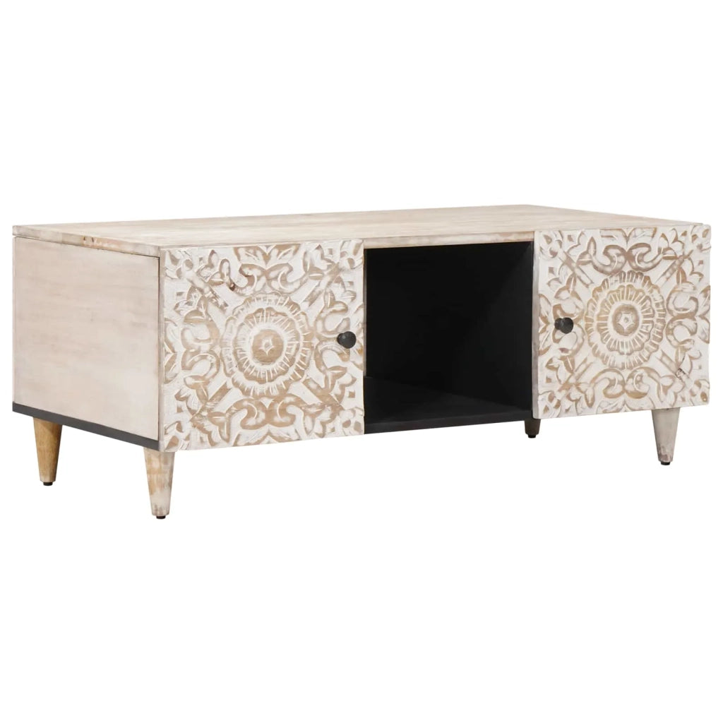 Tavolino da salotto Bianco 100 x 54 x 40 cm 4018380