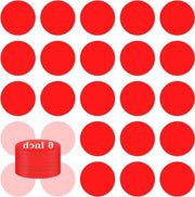 Set di adesivi per pavimento - 36 pezzi, adesivi per pavimento in vinile rosso acqua-resistente per bambini - rimovibili e autoadesivi - adatti per scuola materna e scuola primaria - 6 pollici.