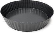 Quiche a forma con coperchio - coperchio con trattamento antiscivolo rimovibile - torta di frutta e teglia con coperchio rimovibile e trattamento antiscivolo - nero - Ø 32 cm