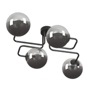 Plafoniera da soffitto Emibig Brendi 4xE14 metallo nero/grafite