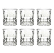 SET 6 BICCHIERI OLD STYLE IN VETRO PER APERITIVO, COCKTAIL 300 ML 8X9H CM