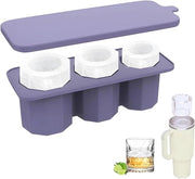 Stanley Cup in forma di cubetto di ghiaccio con supporto per cubetti di ghiaccio con coperchio in silicone, forma reutilizzabile per cocktail, whisky, bevande, caffè, BPA-free.