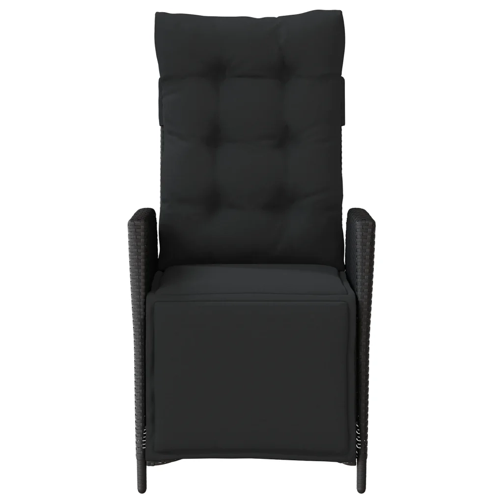 vidaXL Sedie da Giardino Reclinabili 2 pz con Poggiapiedi Polyrattan