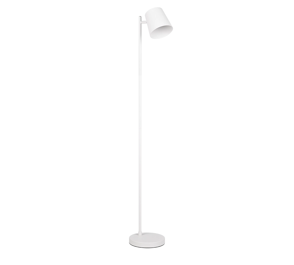 Piantana LED ricaricabile, metallo, bianco, H 125 cm, Blake