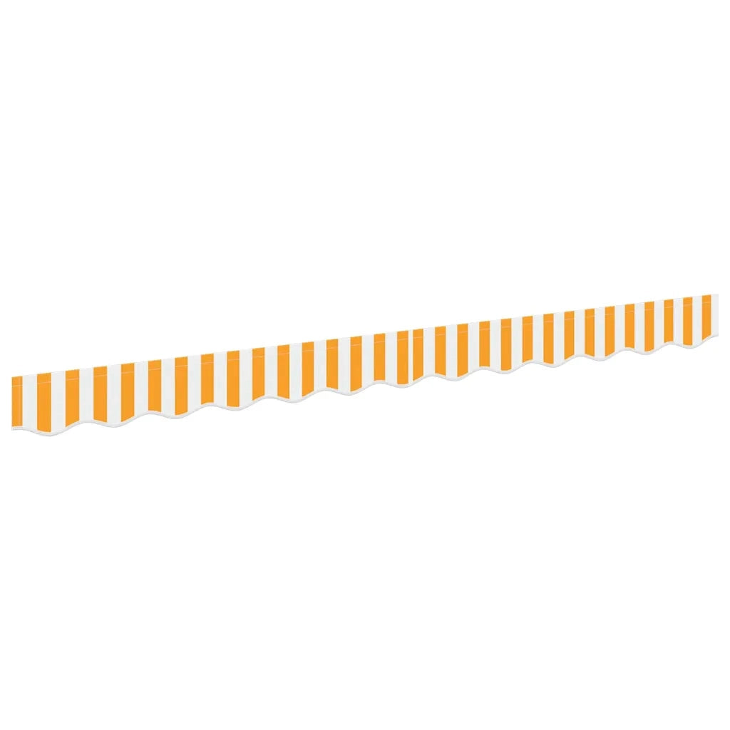 Tenda a Braccio Giallo e Bianco 580 x 20 cm Tela 42000680