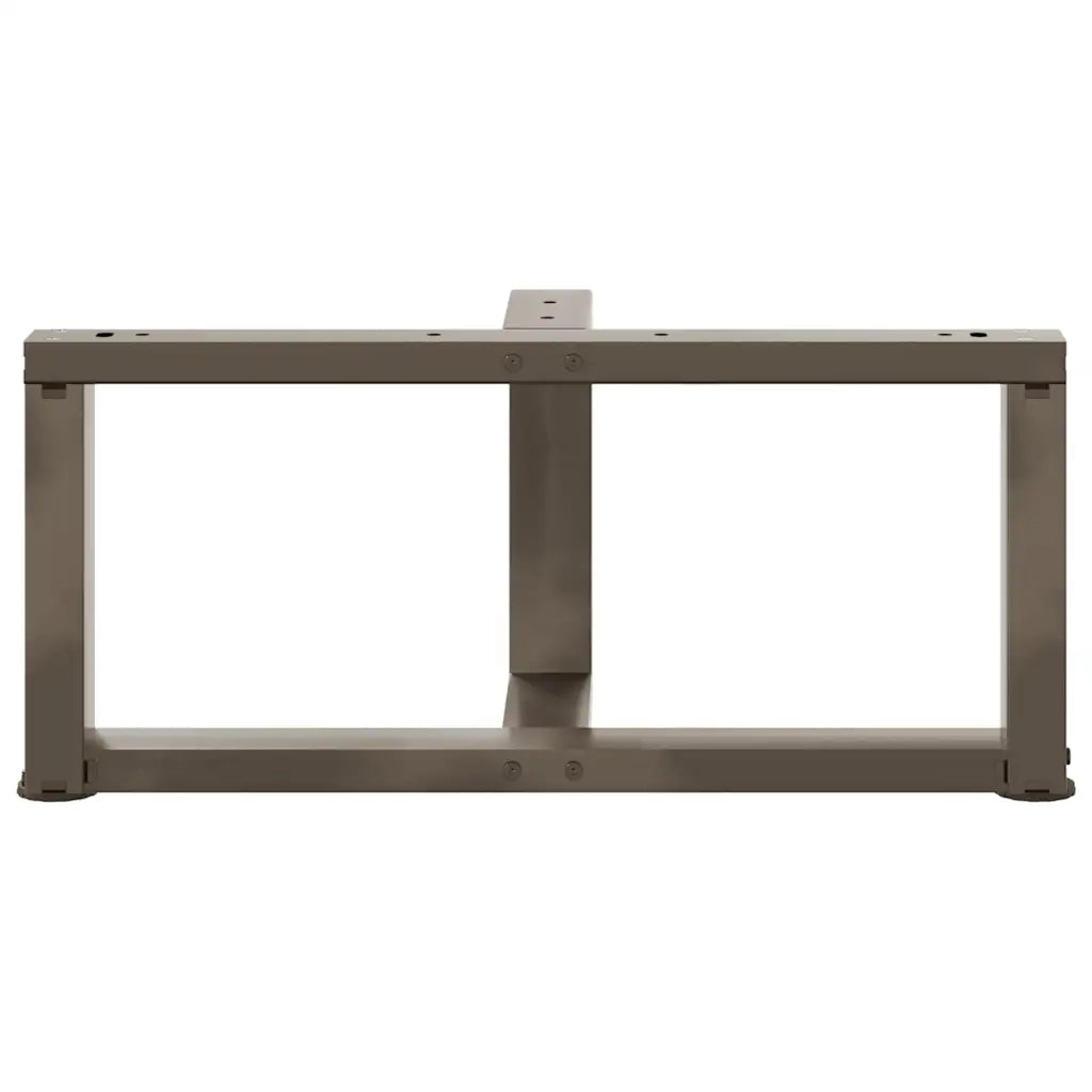 Gambe per Tavolino da Caff¨¨ a Forma di T 2 pz | Piede del tavolo Nere 70x25x(30-31) cm Acciaio