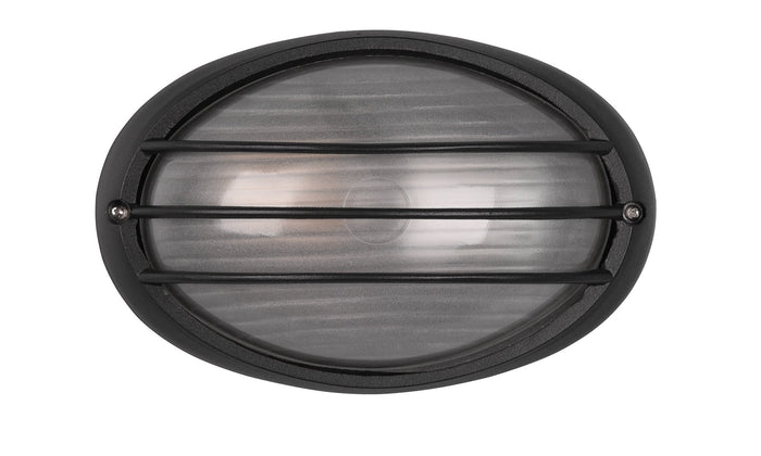 Plafoniera da Esterno Attacco E27 in Alluminio Nero Opaco