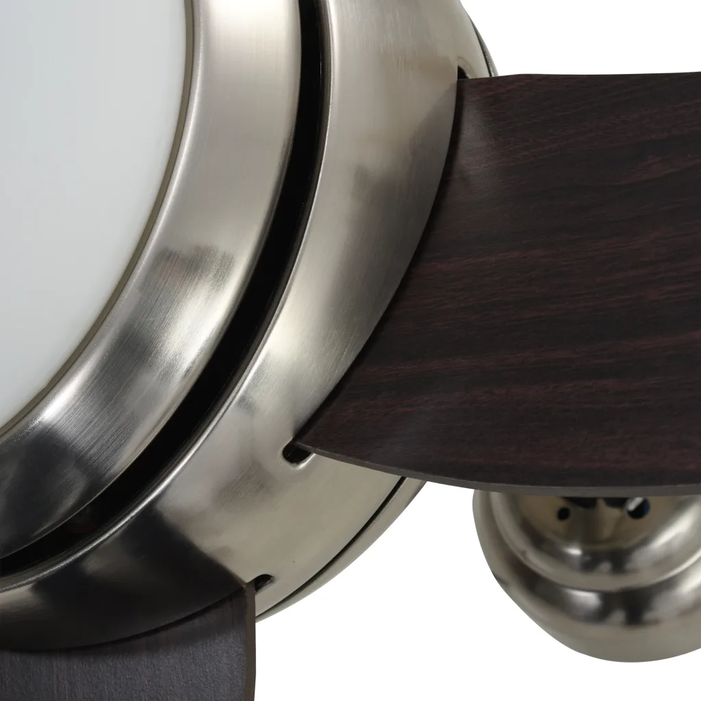 Ventilatore da Soffitto Decorato con Luce 128 cm Marrone CFW4128137