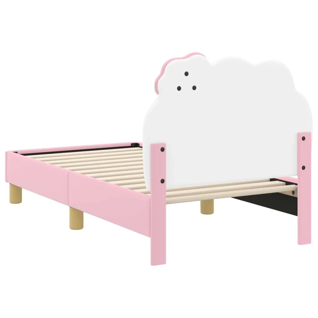 Struttura letto per bambini con testata-Giroletto per bambini Rosa 70 x 140 cm PU 859406