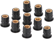 Kit di fissaggio universale per messingschuim - 10 pezzi - Impermeabile - Isolante antivibrazione - Messing/Rubbers - Forma universale - M6 x 0,8 mm - Viti in gomma