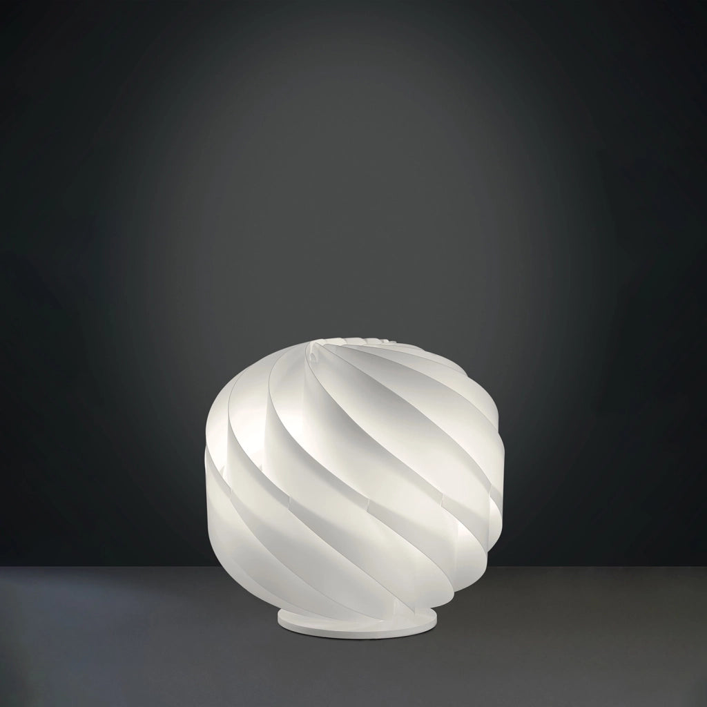 Piantana Moderna Globe Polilux ® Bianco Materie Plastiche 2 Luci E27